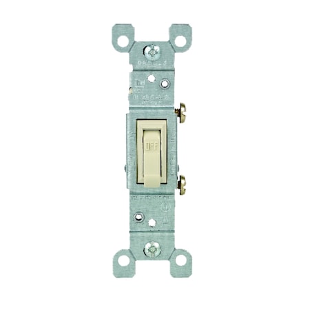 Leviton Leviton 15 amps Toggle Switch Ivory 1 pk 01451-ICP